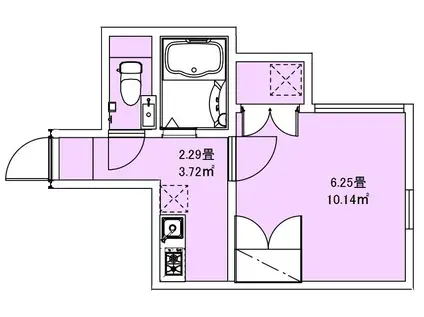 FAIR町屋II(1K/1階)の間取り写真