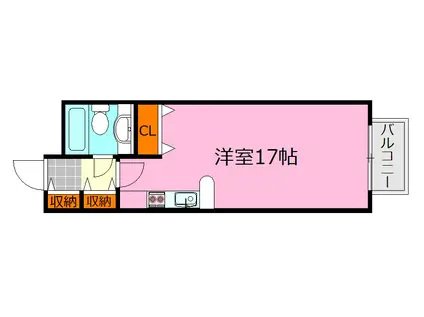 和光若草レジデンス(ワンルーム/6階)の間取り写真