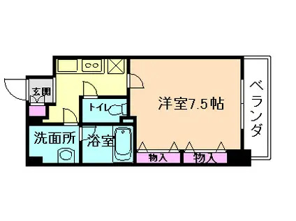 パークフラッツ野田阪神駅前(1K/9階)の間取り写真