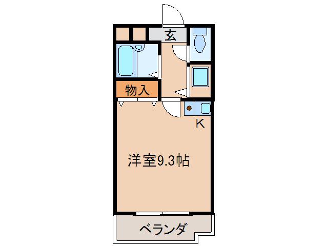まりもマンション(1K/4階)の間取り写真
