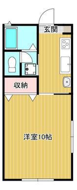 マンションシャルムA(1K/3階)の間取り写真