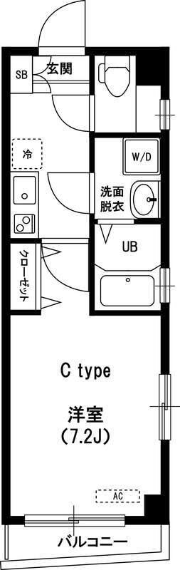 リブリ・えびす(1K/3階)の間取り写真