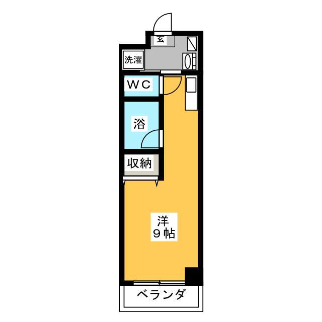 アーバンハイツ光陽II(ワンルーム/4階)の間取り写真