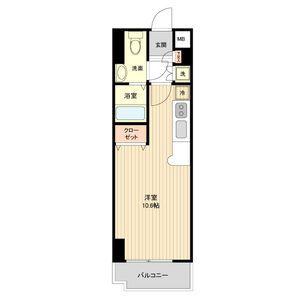 レジディア仙台本町(ワンルーム/5階)の間取り写真