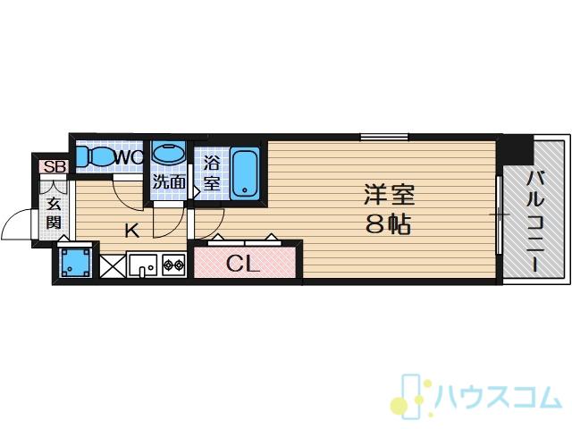 MASU NO 茨木(1K/5階)の間取り写真