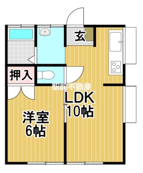 センチュリー合川(1LDK/1階)の間取り写真