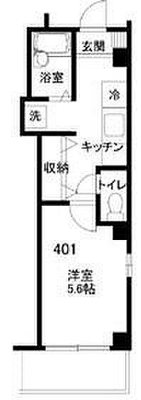 SATCビル(1K/4階)の間取り写真