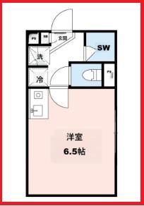 ルミエール荒川町屋(ワンルーム/2階)の間取り写真