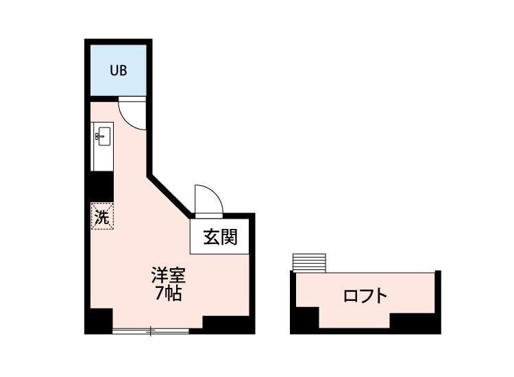 グローリー・サン(ワンルーム/3階)の間取り写真