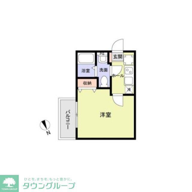 レイズ志木(1K/2階)の間取り写真