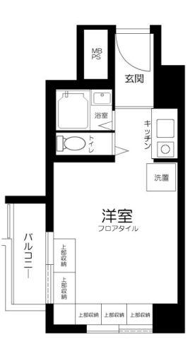 ソフトタウン赤坂(ワンルーム/2階)の間取り写真