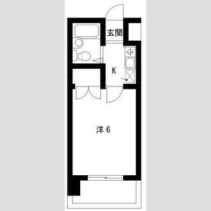 ベルシティ苦竹(1K/10階)の間取り写真