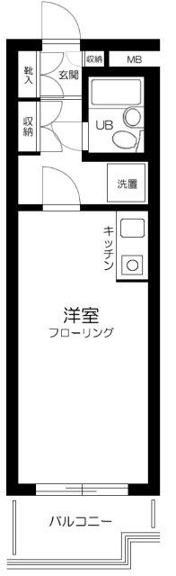 GSハイム芝大門(ワンルーム/5階)の間取り写真