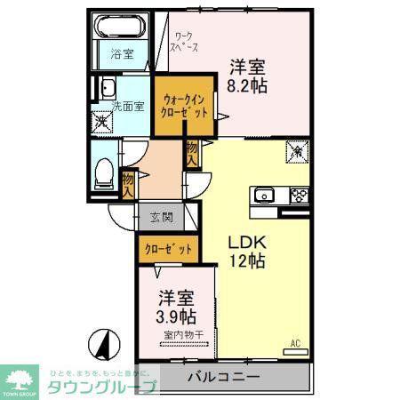 レジェーロ(2LDK/1階)の間取り写真