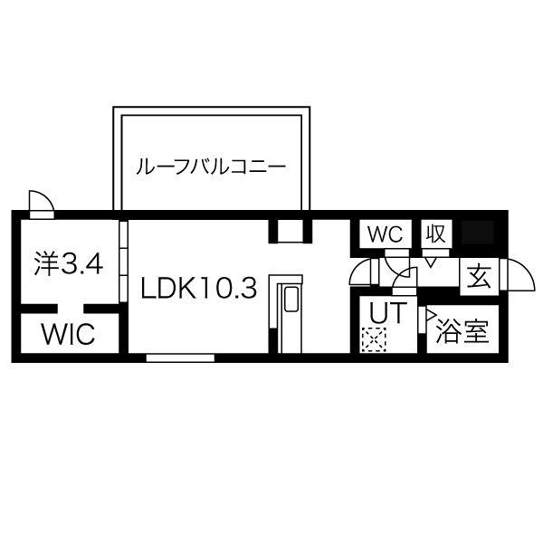 シティプレミア南郷13丁目(1LDK/5階)の間取り写真