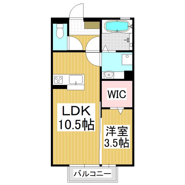 ラフィーネ・コアッツァ(1LDK/1階)の間取り写真