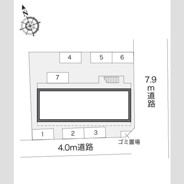 レオパレスWAKAMIZU 3(1K/2階)の間取り写真
