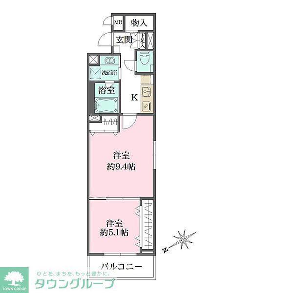 SILVERADO SHIBASAKICHO(2K/1階)の間取り写真