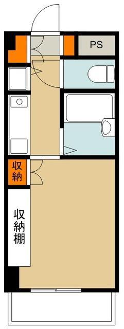 TS GARDEN 都筑ふれあいの丘(ワンルーム/5階)の間取り写真