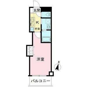 みおつくし守口(1K/1階)の間取り写真