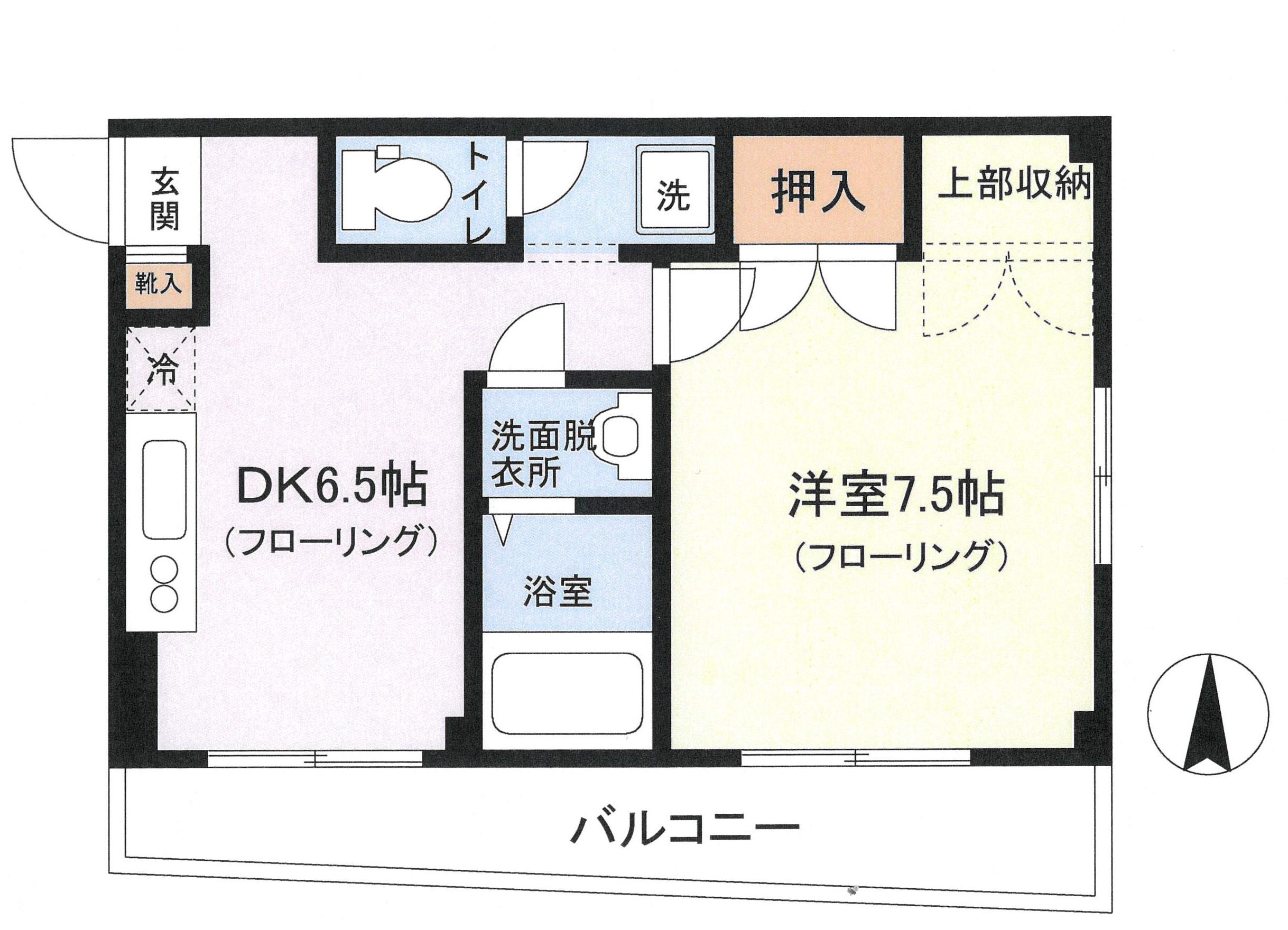 グレイスハイツ(1DK/2階)の間取り写真