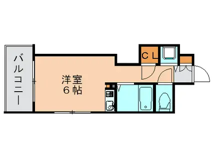 ダイナコートパピヨン吉塚(ワンルーム/7階)の間取り写真