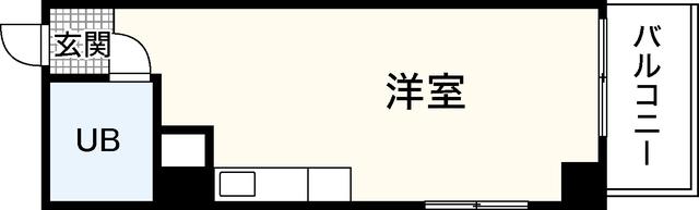 LUCIR十日市(ワンルーム/4階)の間取り写真