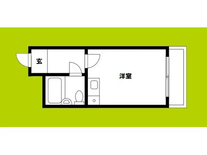 シティプラザ海老江(ワンルーム/1階)の間取り写真