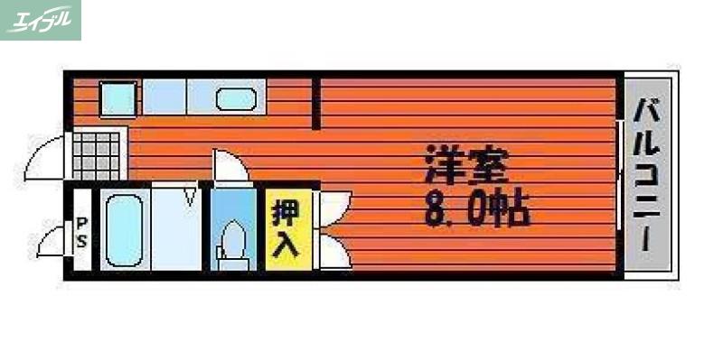 ドリームマンション(1K/1階)の間取り写真