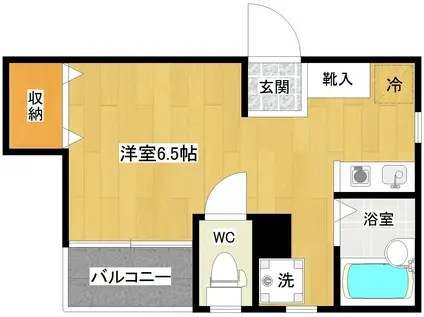 ブランカ(ワンルーム/1階)の間取り写真