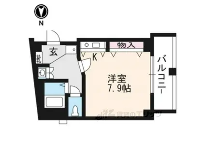 PALAZZOASUKAI(ワンルーム/2階)の間取り写真