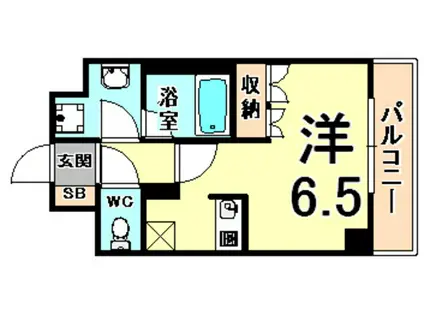 サカトⅡ(ワンルーム/5階)の間取り写真