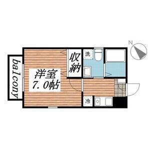 リブレア日比津パークサイドA棟(1K/2階)の間取り写真