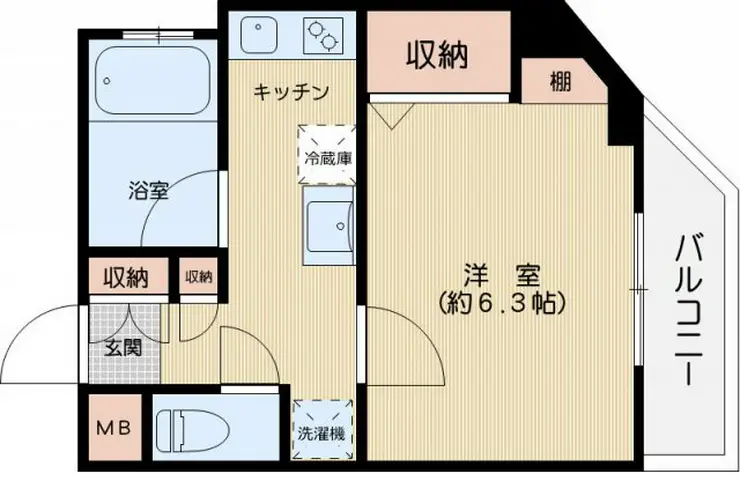 三和駒込 5階階 間取り