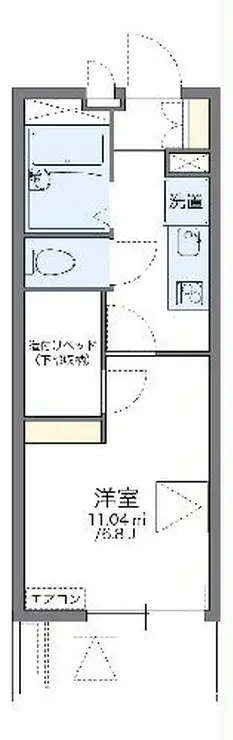 レオパレスKOIWAI 1階階 間取り
