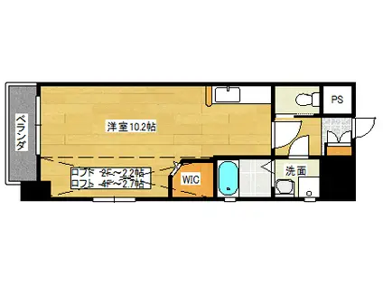 KATAYAMABLDG 20(ワンルーム/4階)の間取り写真