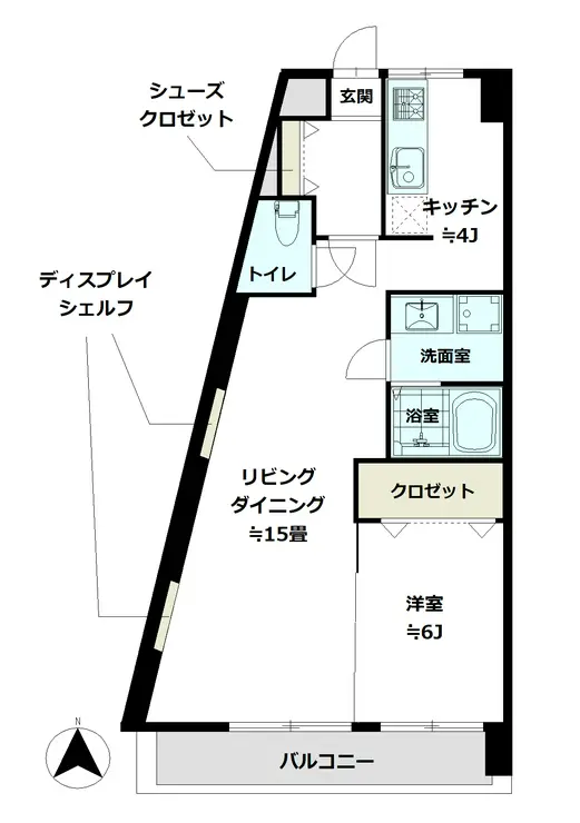 渋谷マンション 1階階 間取り