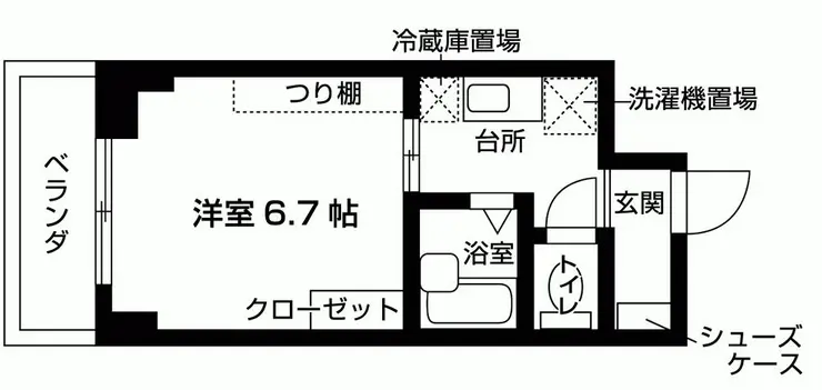 カーサアサノ 4階階 間取り