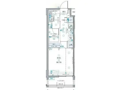 クレヴィスタ板橋西台III(1K/9階)の間取り写真