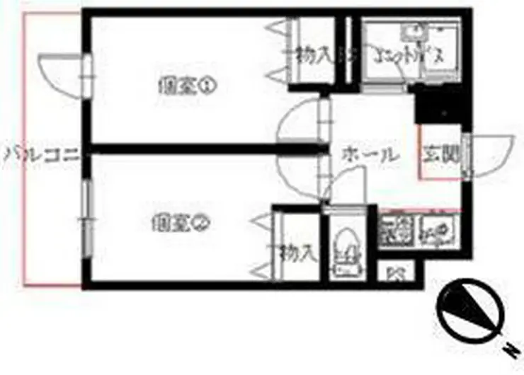 コーポ代々木上原 2階階 間取り