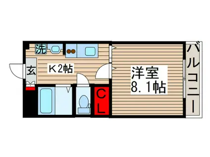 ドリーム78(1K/2階)の間取り写真