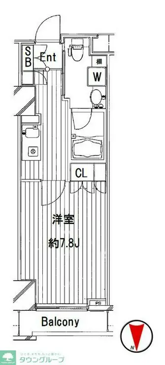 Feel A 渋谷 8階階 間取り
