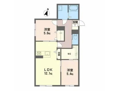 NOCE堂形(2LDK/2階)の間取り写真