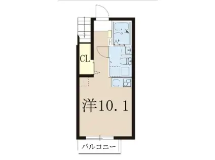 レピュア成増レジデンス(ワンルーム/1階)の間取り写真