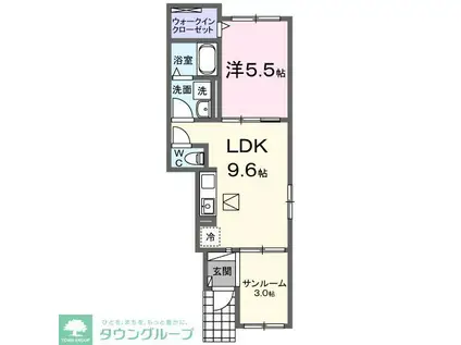 ル・グラン太田 I(1LDK/1階)の間取り写真
