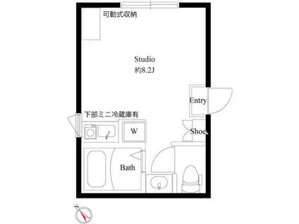 LH NAKANO(ワンルーム/1階)の間取り写真