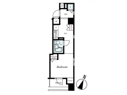 日神デュオステージ笹塚西館(ワンルーム/11階)の間取り写真