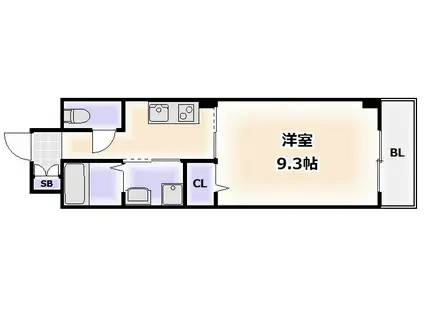 プリメイラヴェラ(ワンルーム/3階)の間取り写真