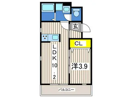 西戸部町計画(1LDK/1階)の間取り写真