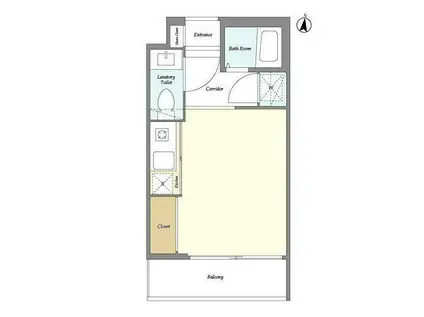 ベルファース都立大学(ワンルーム/1階)の間取り写真